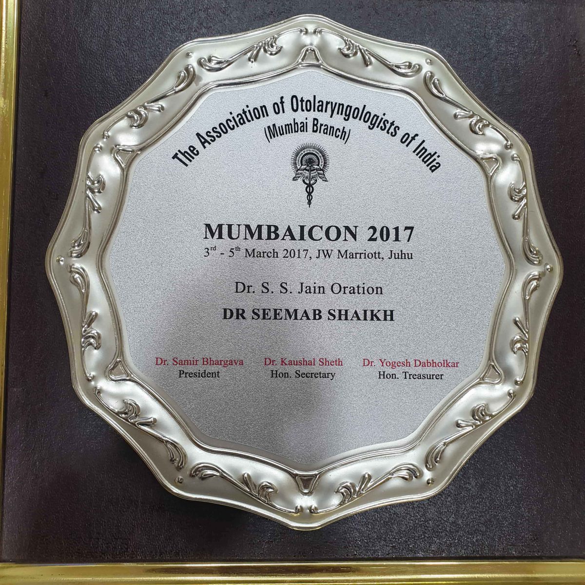 MUMBAICON 2017 | Dr. Seemab Shaikh | ENT surgeon in Pune